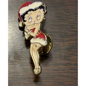 Vintage Holiday Betty Boop Pin Brooch Christmas Outfit Collectors